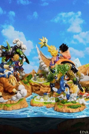 [Pre-order] GOAT Studio - Dragon Ball Z Capsule Series: Goku/Trunks/Frieza/Cell Limited Edition GK Statue Set