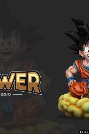 Alternative view of [Pre-order] Power Studio - Dragon Ball WCF Series: Goku Riding Kinto-Un Limited Edition GK Statue
