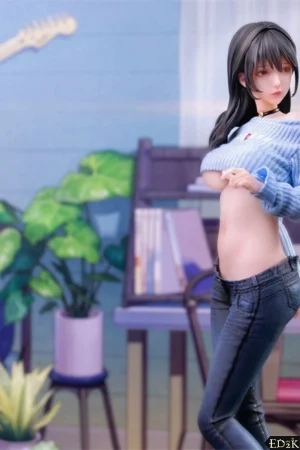 She is real - Hyper-Realistic Guitar Girl Statue-Level Head Sculpture with Temperature-Sensitive Skin 1/6 Figure - Image 7