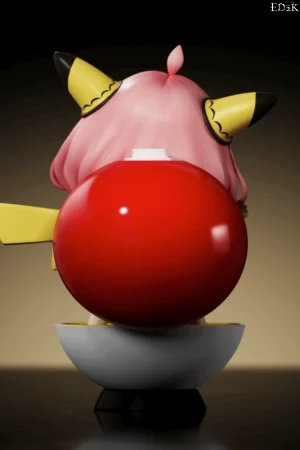 [Pre-order] Mi Tu Studio - Spy×Family × Pokémon Crossover: Anya Forger | Pikachu Cos Ver. GK Statue - Image 5