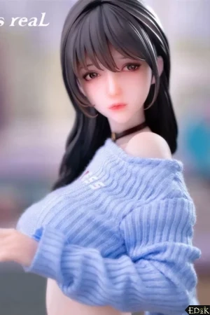 She is real - Hyper-Realistic Guitar Girl Statue-Level Head Sculpture with Temperature-Sensitive Skin 1/6 Figure - Image 3