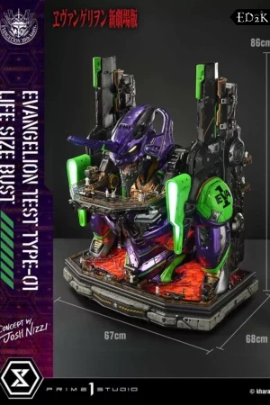 [Pre-order] Prime 1 Studio × Josh Nizzi - Evangelion: Test Type-01 | Life Size Bust GK Statue - Image 9
