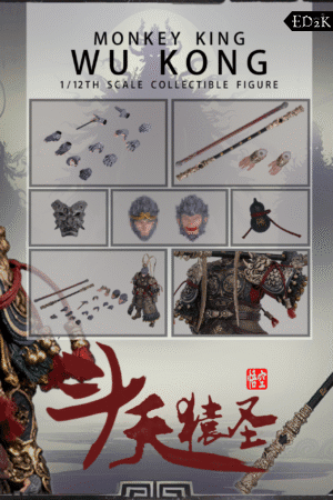 JOY MAN TOYS - Journey to the West: Sun Wukong "Heaven-Defying Monkey Saint" | 1/12 Action Figure