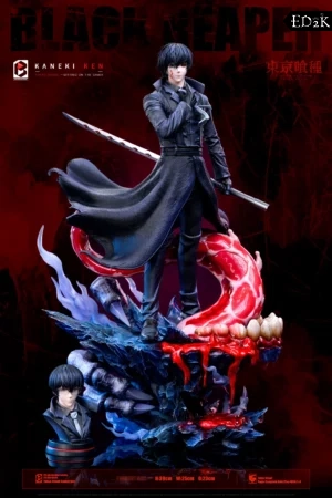 Black And White Studio - Tokyo Ghoul: Ken Kaneki | CCG's Strongest Force "Black Reaper" GK Statue