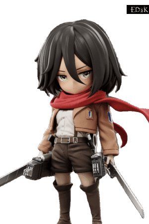 RZ-Studio - Attack on Titan: Mikasa Ackerman | Chibi Ver. GK Statue