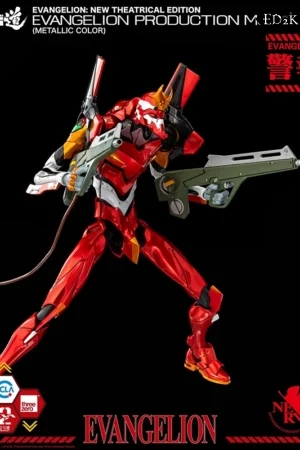 Threezero - Neon Genesis Evangelion: Evangelion Unit-02 | ROBO-DOU Metallic Color Ver. Action Figure