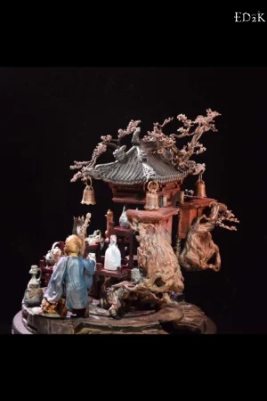 [Pre-order] Huali Workshop - Black Myth: Wukong | Black Wind Mountain Local God Temple Diorama Set GK Statue