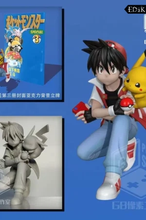 [Pre-order] GB PIXEL STUDIO - Pokémon: Pikachu And Ash Ketchum | 1/20 GK Statue