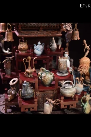 [Pre-order] Huali Workshop - Black Myth: Wukong | Black Wind Mountain Local God Temple Diorama Set GK Statue