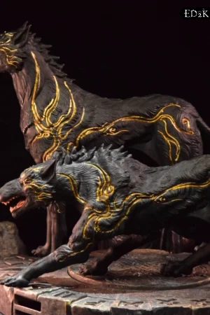 [Pre-order] Huali Workshop - Black Myth: Wukong: Erlang Shen & Xiaotian Dog | Reproduction Edition GK Statue