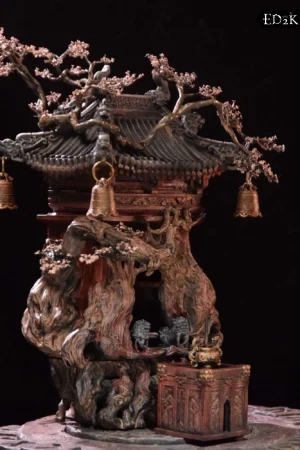 [Pre-order] Huali Workshop - Black Myth: Wukong | Black Wind Mountain Local God Temple Diorama Set GK Statue