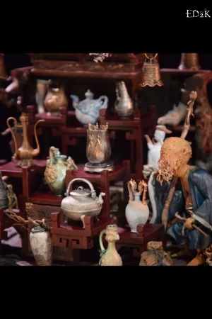 [Pre-order] Huali Workshop - Black Myth: Wukong | Black Wind Mountain Local God Temple Diorama Set GK Statue